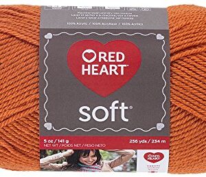 Red Heart Soft Yarn, Tangerine