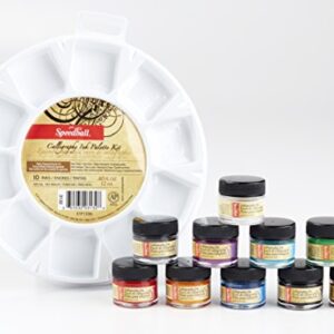 Speedball Art Products 10 Color Pigmented Acrylic Set Calligraphy Ink