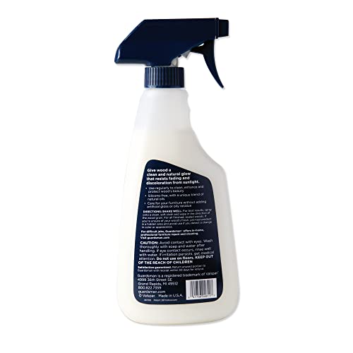 Guardsman 461100 Clean & Polish Wood Cleaner & Furniture Valspar Furniture Polish, Liquid, 16 Oz, 1 Count, Spray Bottle, Woodland Fresh, 16 Fl Oz