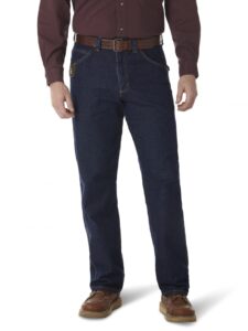 wrangler riggs workwear mens contractor jeans, antique indigo, 54w x 30l us