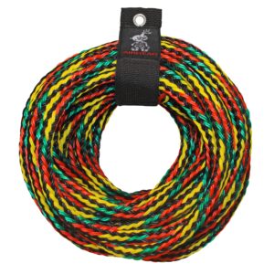 airhead tow rope | 1-4 rider rope for towable tubes multi, 9/16"