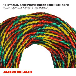 Airhead Tow Rope | 1-4 Rider Rope for Towable Tubes Multi, 9/16"