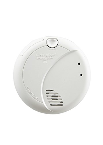 First Alert BRK 7010B Hardwired Smoke Detector with Photoelectric Sensor and Battery Backup , White