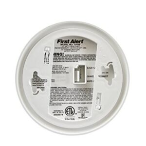First Alert BRK 7010B Hardwired Smoke Detector with Photoelectric Sensor and Battery Backup , White