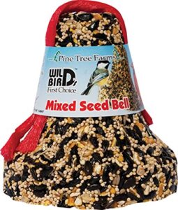 pine tree farms 1320 mixed seed bell with net, 16-ounce