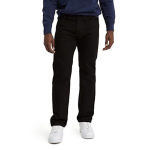 levi's men's 505 regular fit jeans (also available in big & tall), black-discontinued, 36w x 32l