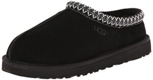 ugg australia men's tasman black suede slippers - 10 d(m) us