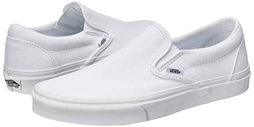 Vans Men's Low Top Trainers, White Shoe White Sole, Womens 10