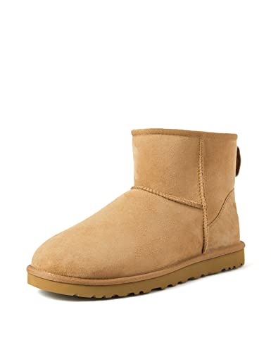 UGG Women's Classic Mini II Boots, Chestnut, Tan, 7 Medium US