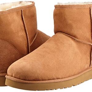 UGG Women's Classic Mini II Boots, Chestnut, Tan, 7 Medium US