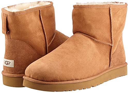 UGG Women's Classic Mini II Boots, Chestnut, Tan, 7 Medium US