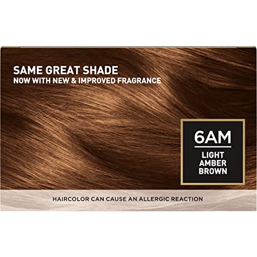 L'Oreal Paris Superior Preference Fade-Defying + Shine Permanent Hair Color, 6AM Light Amber Brown, Pack of 1, Hair Dye