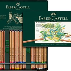 Faber-Castel Pitt Pastell Colouring Pencil Set of 60, 60 Count (Pack of 1), Assorted