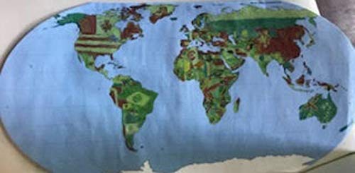 8” x 16” Unlabeled World Practice Map, 30 Sheets in a Pack for Social Studies, Geography, Map Activities, Drill and Practice, Current Event Activities, Learning Games and More