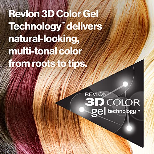 Revlon Colorsilk Beautiful Color, Permanent Hair Dye with Keratin, 100% Gray Coverage, Ammonia Free, 44 Medium Reddish Brown