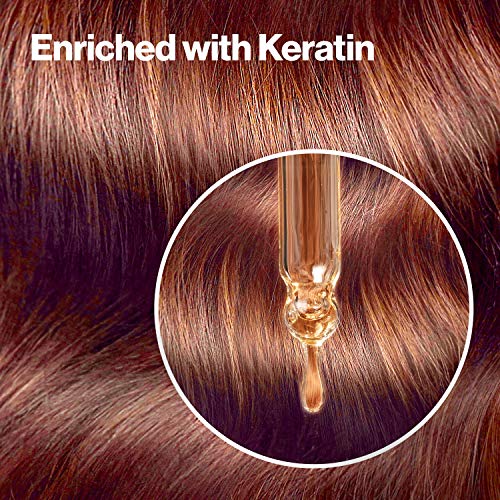 Revlon Colorsilk Beautiful Color, Permanent Hair Dye with Keratin, 100% Gray Coverage, Ammonia Free, 44 Medium Reddish Brown