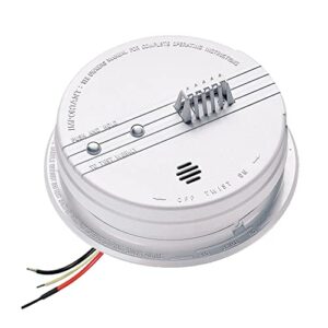 Kidde Heat Detector, Hardwired with Battery Backup & 2 LEDs, Interconnect Capability, Ideal for Garages