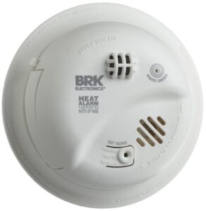 first alert hardwired heat alarm with battery backup, brk brands hd6135fb