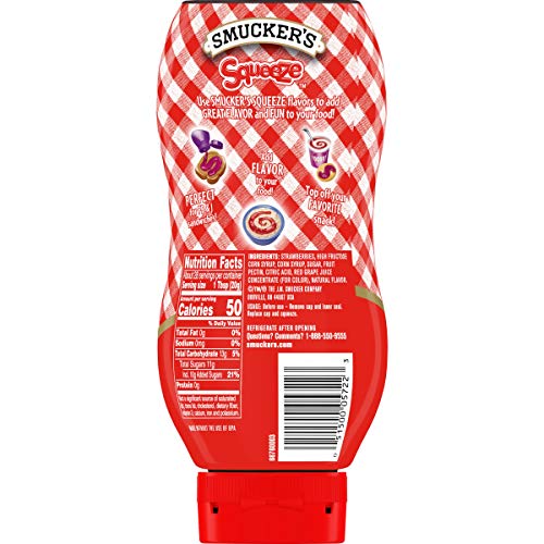 Smucker's Squeeze Strawberry Fruit Spread, 19.17 Fl Oz