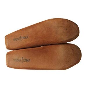 Minnetonka Men's Double Bottom Fleece Slipper,Brown,12 M US