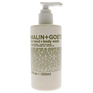 malin + goetz hand + body wash, rum, 8.5 fl oz