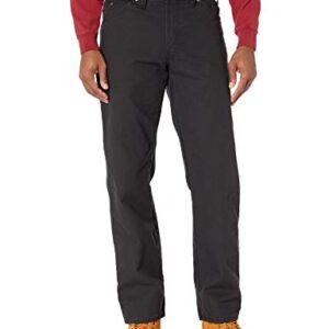 Dickies Men's Relaxed Fit Straight-Leg Duck Carpenter Jean, Black, 34W x 32L