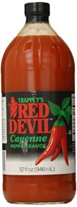 trappey's hot sauce, red devil, 32 ounce