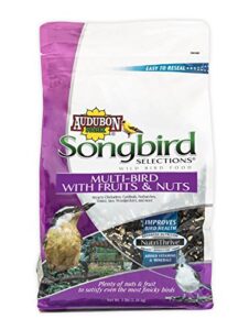 audubon park songbird selections songbird selections 11982 multi wild bird food with fruits and nuts, 5-pound, 5 pound (pack of 1)