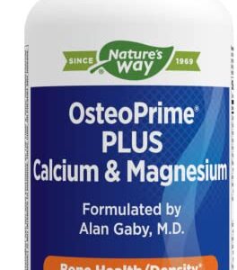 Nature's Way Enzymatic Therapy OsteoPrime PLUS Calcium & Magnesium, Bone Health Support*, 120 Tablets