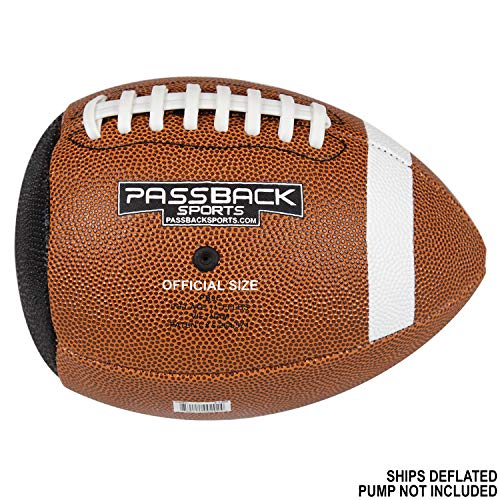 Passback Official Composite Football, Ages 14+, High School Training Football