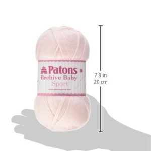 Patons - 24600909420 Beehive Baby Sport Yarn, 3.5 oz, Precious Pink, 1 Ball