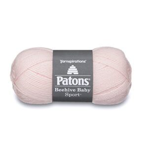 patons - 24600909420 beehive baby sport yarn, 3.5 oz, precious pink, 1 ball