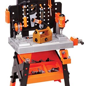 Black+Decker Kids Workbench - Power Tools Workshop - Build Your Own Toy Tool Box – 75 Realistic Toy Tools and Accessories [Amazon Exclusive]