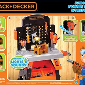 Black+Decker Kids Workbench - Power Tools Workshop - Build Your Own Toy Tool Box – 75 Realistic Toy Tools and Accessories [Amazon Exclusive]