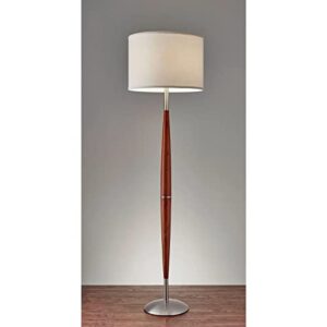 Adesso 3341-13 Hudson Floor Lamp, 61 in., 150 W Incandescent/equiv. CFL, Maple Eucalyptus Wood, 1 Floor Lamp