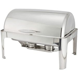 winware madison 8qt full-size chafer, roll-top, s/s, heavyweight, stainless steel