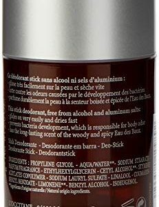 L'Occitane Eau des Baux Stick Deodorant, 2.6 Oz.: Alcohol-Free, Dries Quickly, Fresh Cypress Scent, Help Prevent Odors