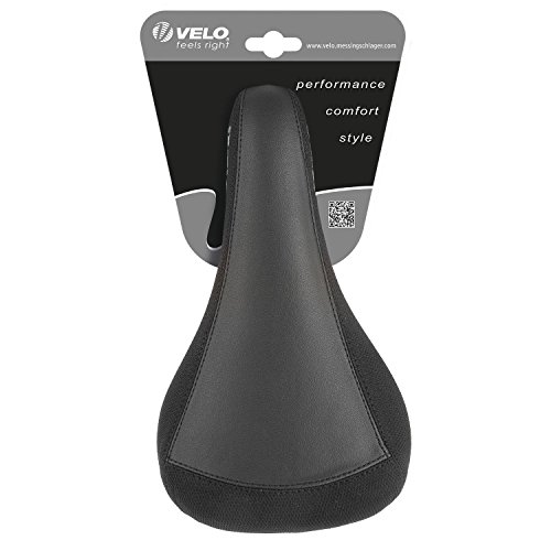 VELO BMX Gel Bicycle Saddle Black, 247x137mm