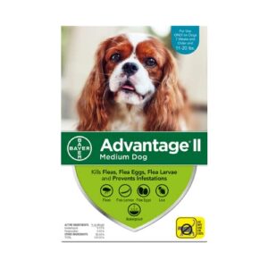 advantage ii for medium dogs 11-20 lbs, 12 pack