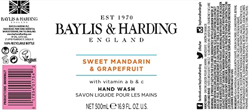 Baylis & Harding Mandarin and Grapefruit Cleansing Hand Wash (500ml)