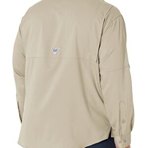 Columbia Men's Plus Tamiami II Long Sleeve Shirt, Fossil - Small