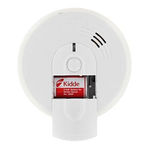 kidde i4618ac alarm hardwire smoke detector with 9v backup and front load battery door | model i4618, white