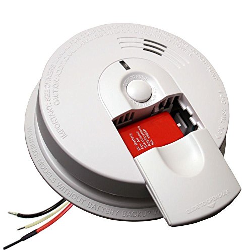 Kidde I4618AC Alarm Hardwire Smoke Detector with 9V Backup and Front Load Battery Door | Model i4618, White