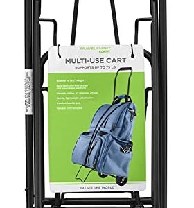 Conair Dolly Cart for Travel, Luggage Cart, Utility Cart for Moving, Travel, and Shopping in Black by Travel Smart