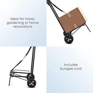 Conair Dolly Cart for Travel, Luggage Cart, Utility Cart for Moving, Travel, and Shopping in Black by Travel Smart