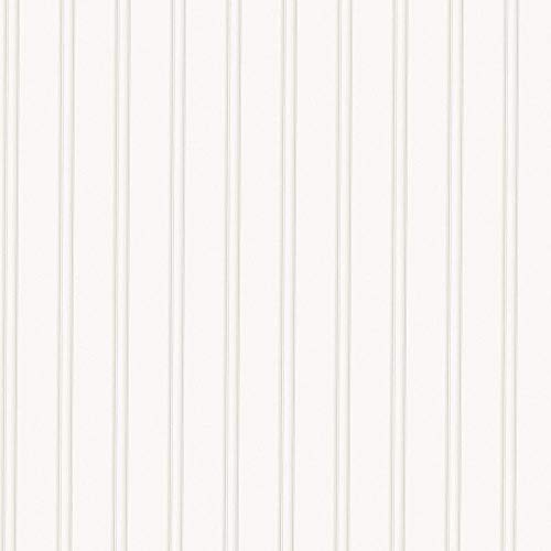 Graham & Brown Paintable Beadboard Wallpaper White