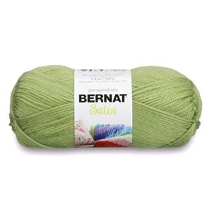 bernat satin solid yarn, 3.5 oz, gauge 4 medium worsted, 100% acrylic, fern