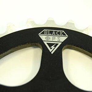 Black Ops Micro Drive BMX Chain Ring, 30t, Black