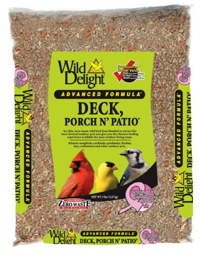 Wild Delight Deck, Porch N' Patio No Waste Bird Food, 5 lb