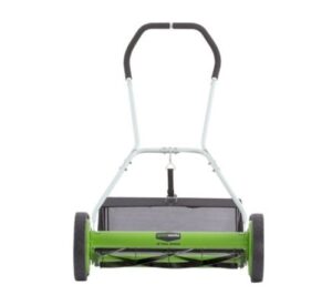 greenworks 25072 20-inch 5-blade push reel lawn mower with grass catcher